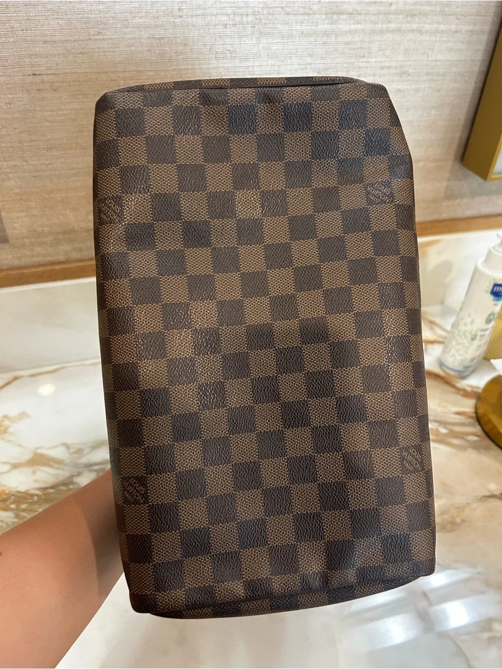 Louis Vuitton Brown Damier Ebene Duffel Bag